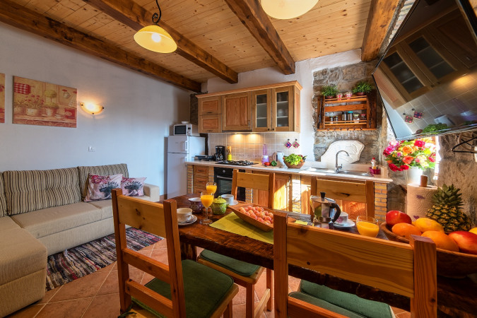 Apartment with fireplace and balcony, Apartments Roža, Roč - Istria, Croatia CROATIA