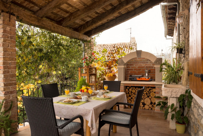 Apartment with fireplace and balcony, Apartments Roža, Roč - Istria, Croatia CROATIA